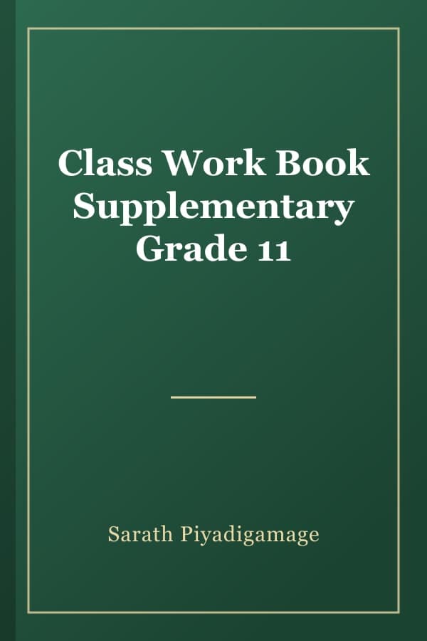 Class Work Book Supplementary Grade 11
