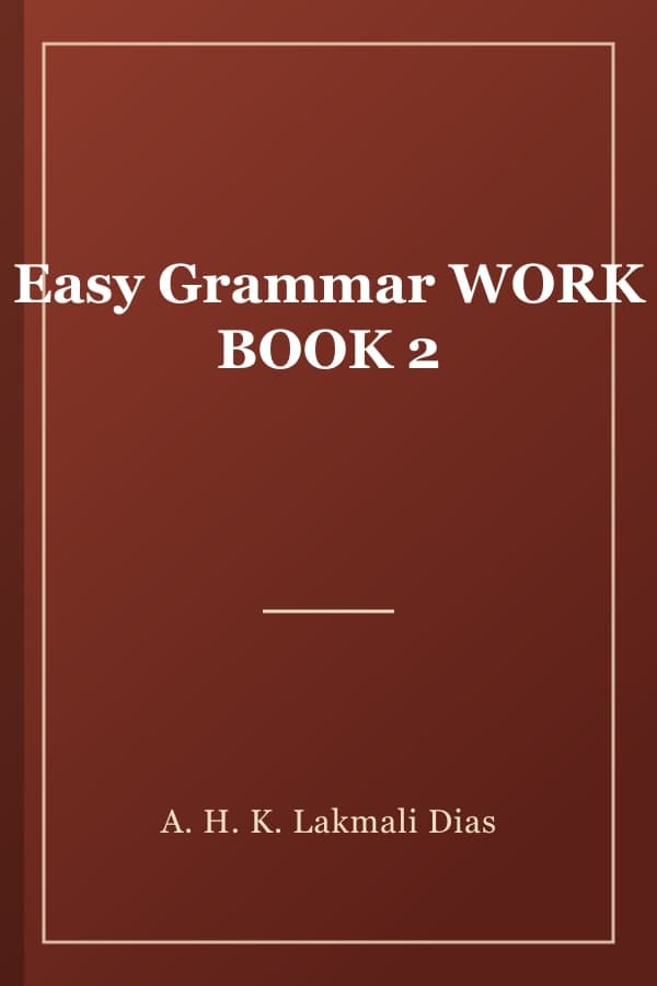 Easy Grammar WORK BOOK 2