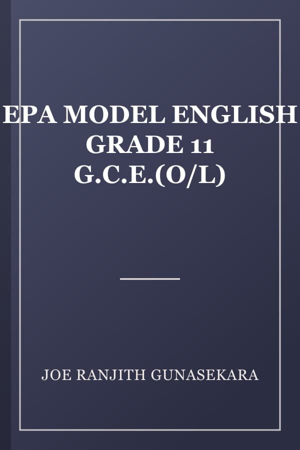 EPA MODEL ENGLISH GRADE 11 G.C.E.(O/L)