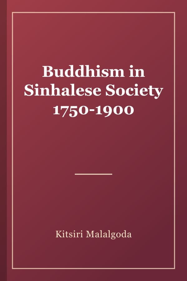 Buddhism in Sinhalese Society 1750-1900