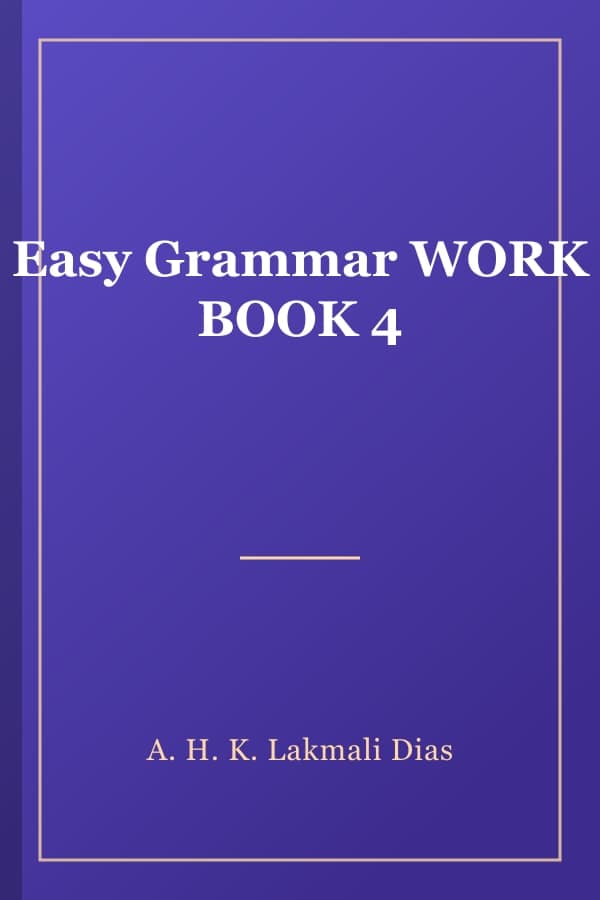 Easy Grammar WORK BOOK 4
