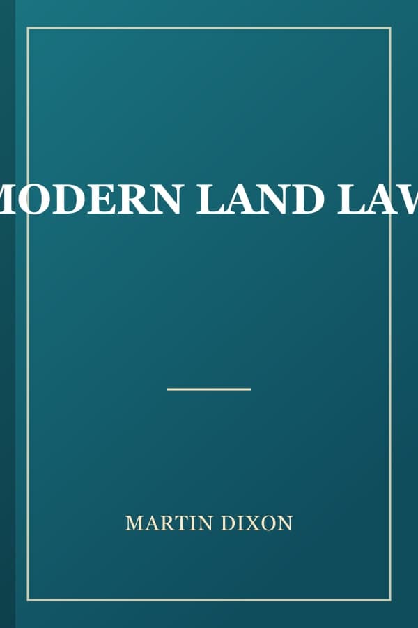 MODERN LAND LAW