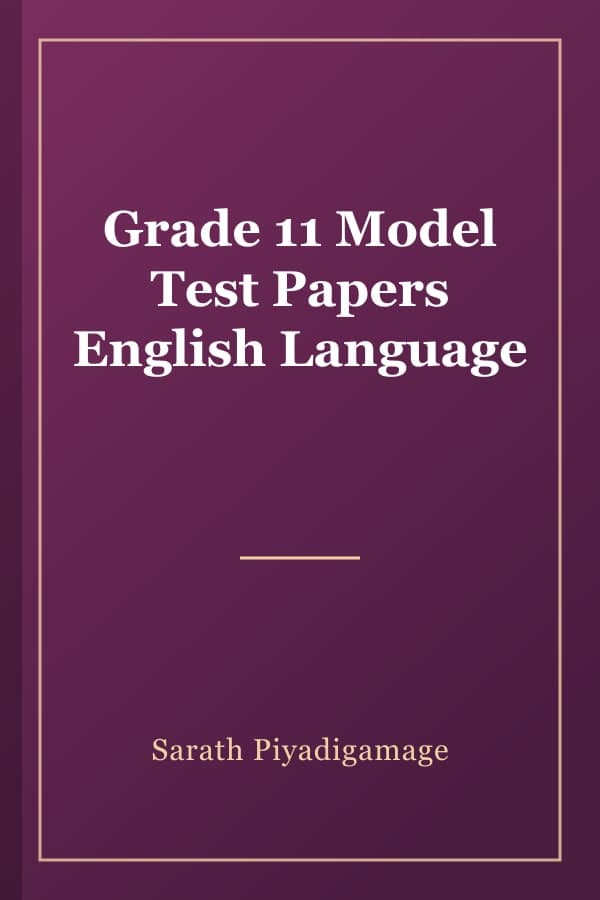 Grade 11 Model Test Papers English Language