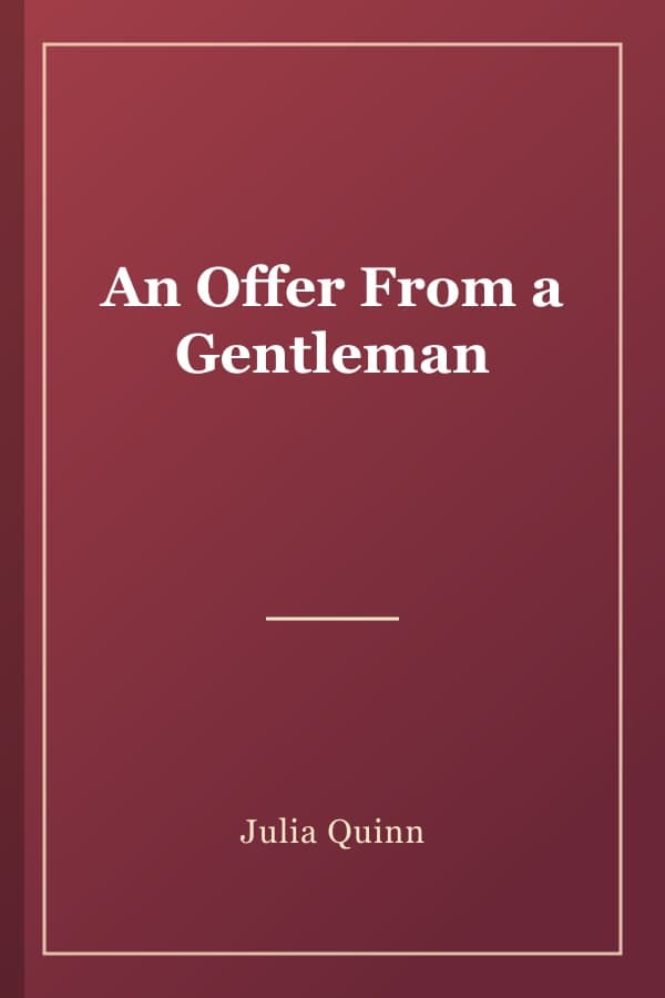 An Offer From a Gentleman