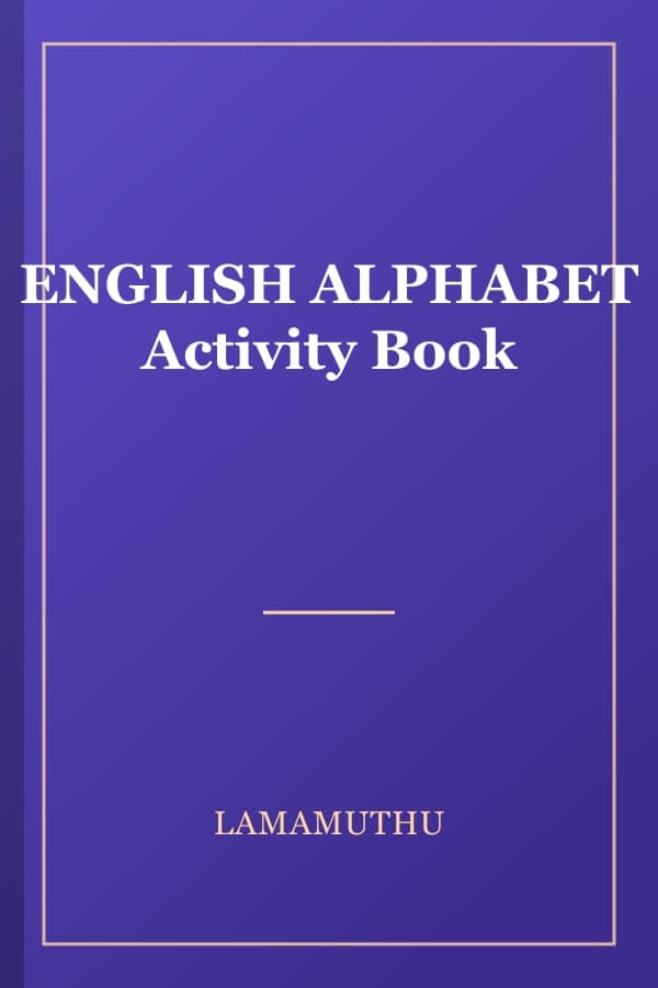 ENGLISH ALPHABET Activity Book