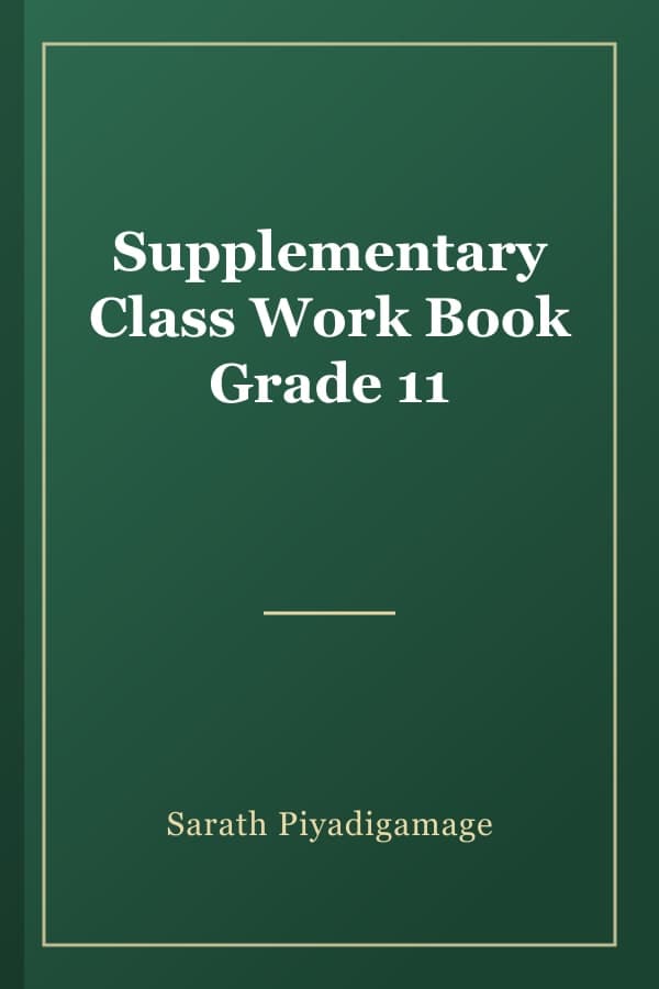 Supplementary Class Work Book Grade 11