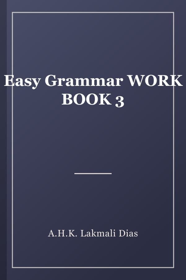 Easy Grammar WORK BOOK 3