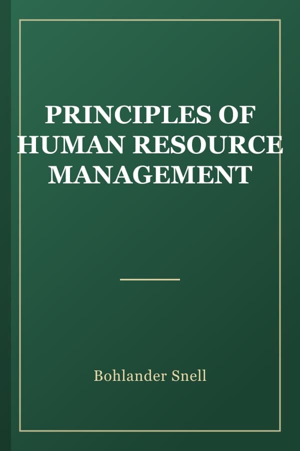 PRINCIPLES OF HUMAN RESOURCE MANAGEMENT