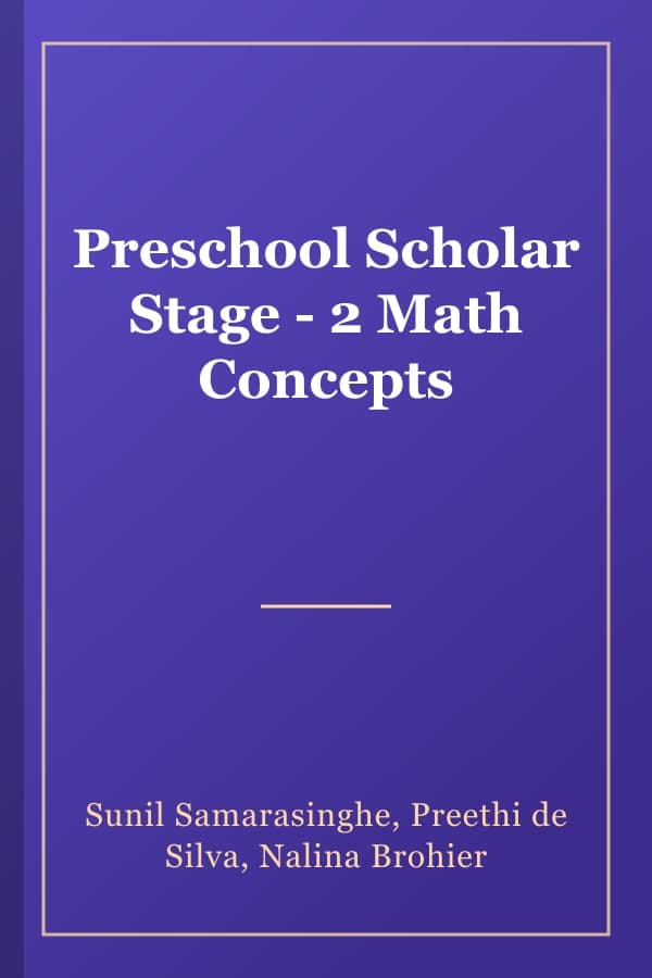 Preschool Scholar Stage - 2 Math Concepts
