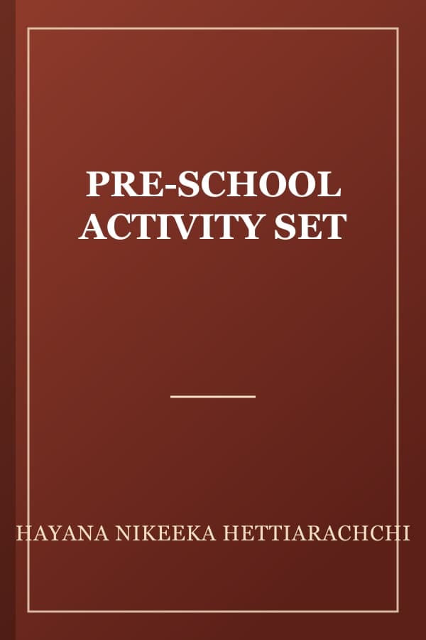 PRE-SCHOOL ACTIVITY SET