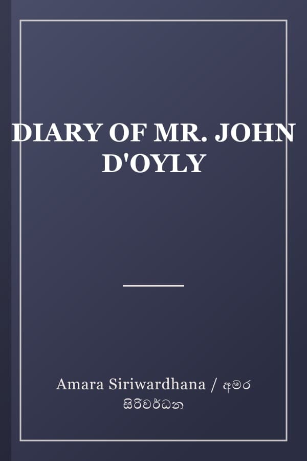 DIARY OF MR. JOHN D'OYLY