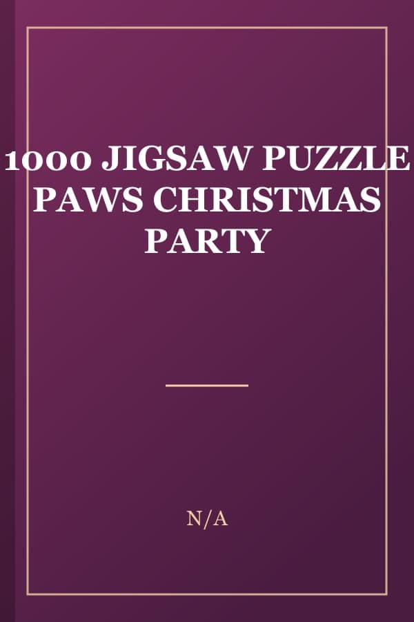 1000 JIGSAW PUZZLE PAWS CHRISTMAS PARTY
