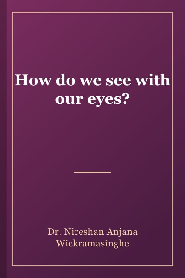 How do we see with our eyes?