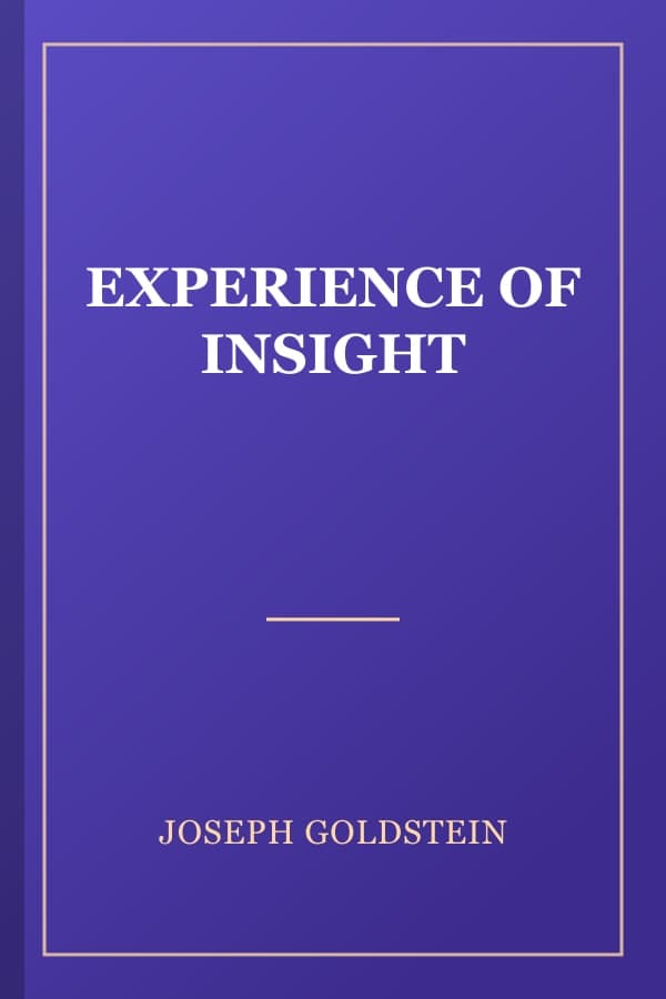 EXPERIENCE OF INSIGHT