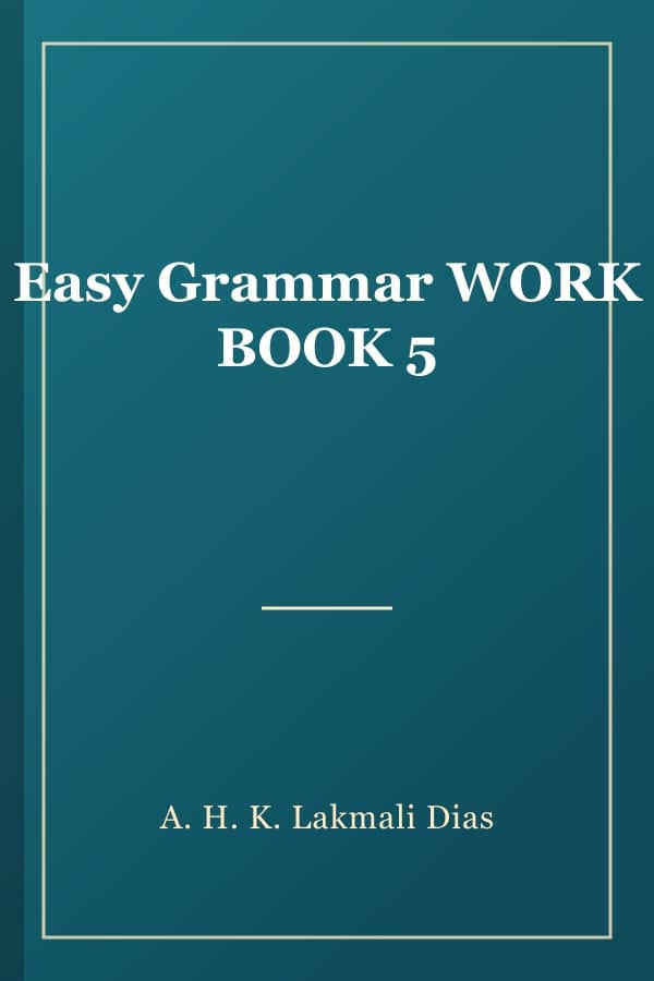 Easy Grammar WORK BOOK 5