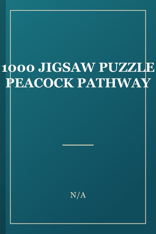 1000 JIGSAW PUZZLE PEACOCK PATHWAY