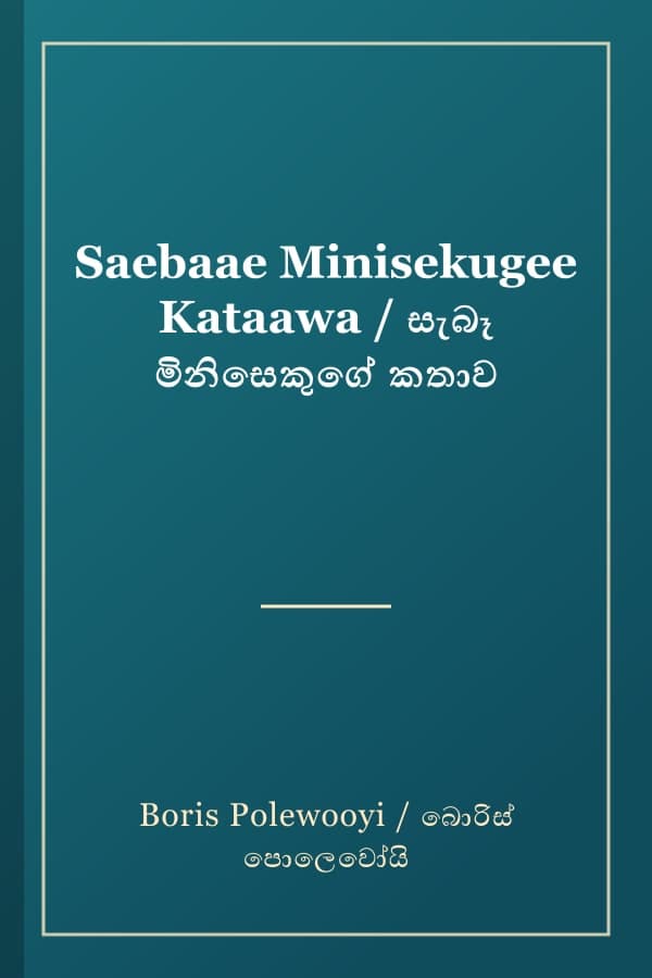 Saebaae Minisekugee Kataawa / සැබෑ මිනිසෙකුගේ කතාව