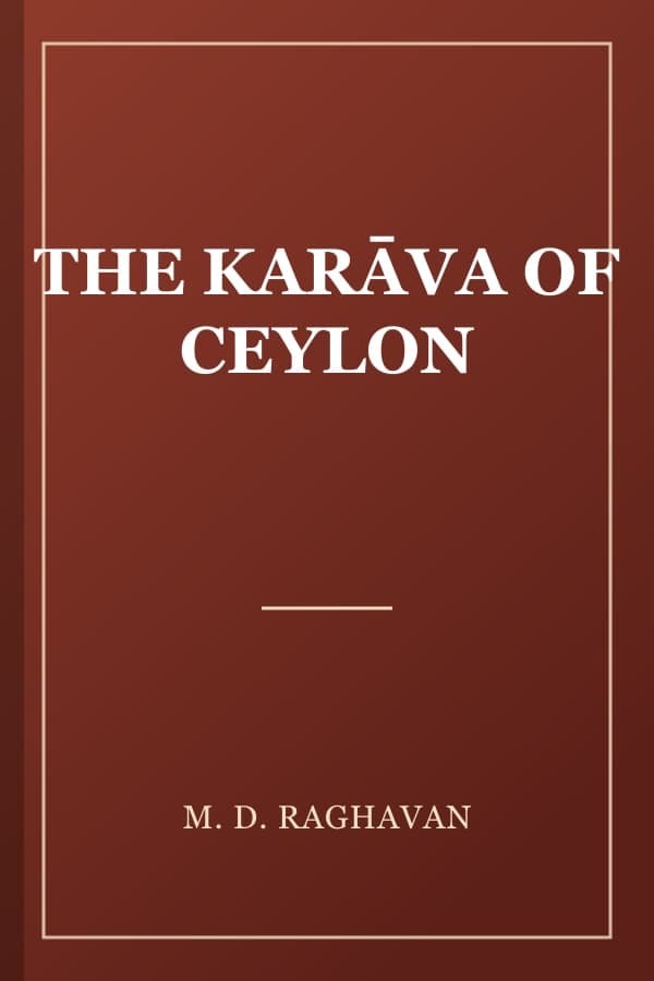 THE KARĀVA OF CEYLON
