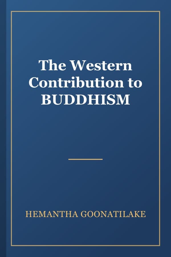 The Western Contribution to BUDDHISM