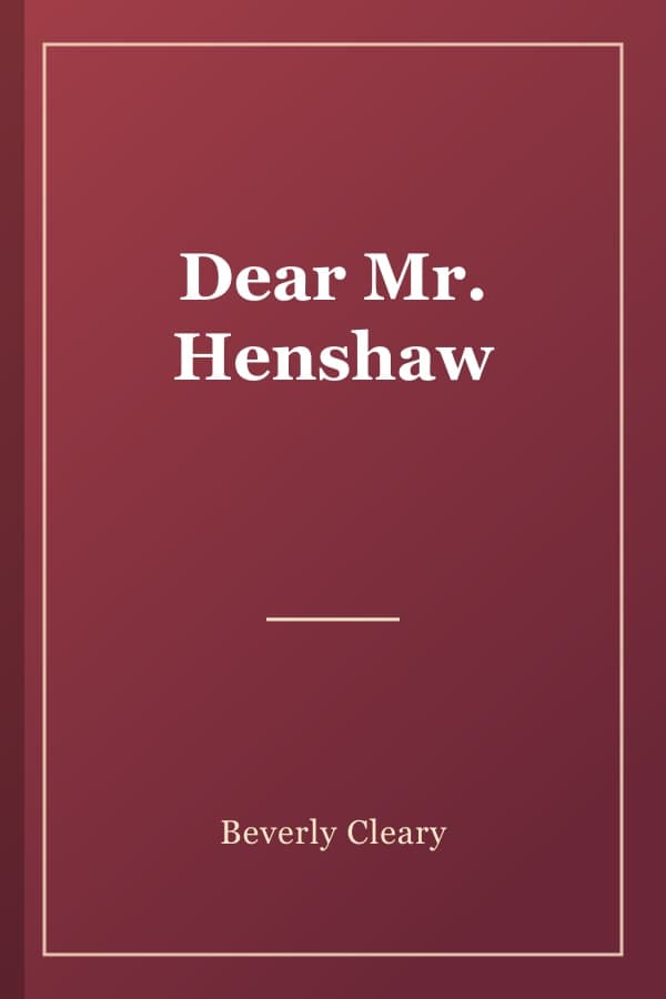 Dear Mr. Henshaw