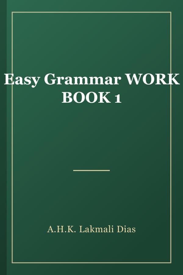 Easy Grammar WORK BOOK 1
