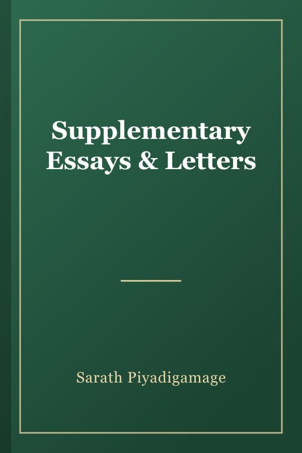 Supplementary Essays & Letters