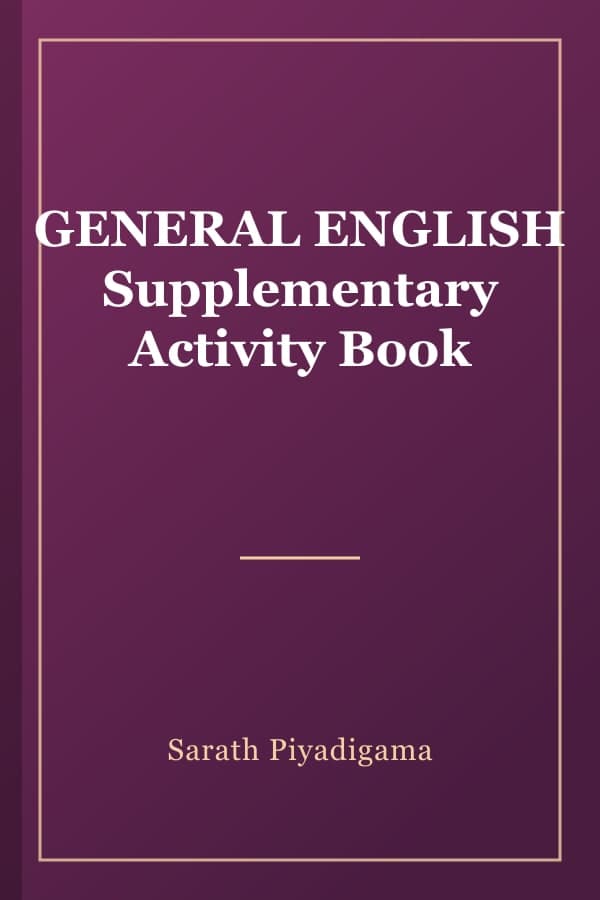 GENERAL ENGLISH Supplementary Activity Book