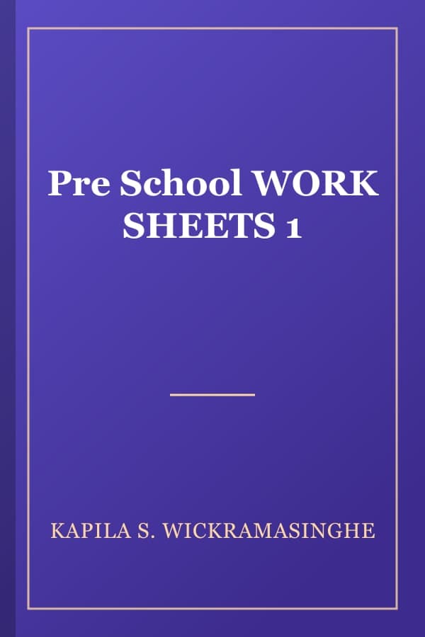 Pre School WORK SHEETS 1