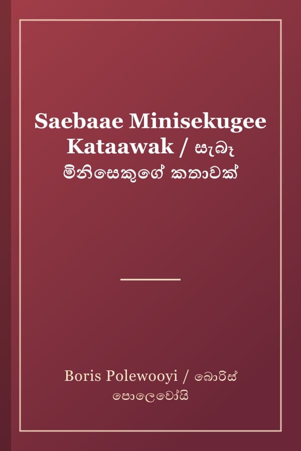Saebaae Minisekugee Kataawak / සැබෑ මිනිසෙකුගේ කතාවක්