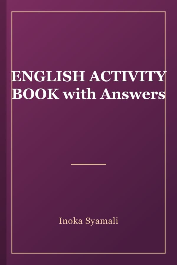 ENGLISH ACTIVITY BOOK with Answers