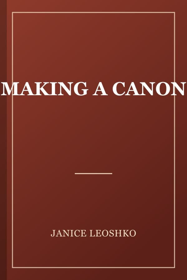 MAKING A CANON