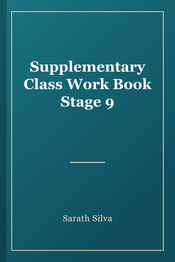 Supplementary Class Work Book Stage 9